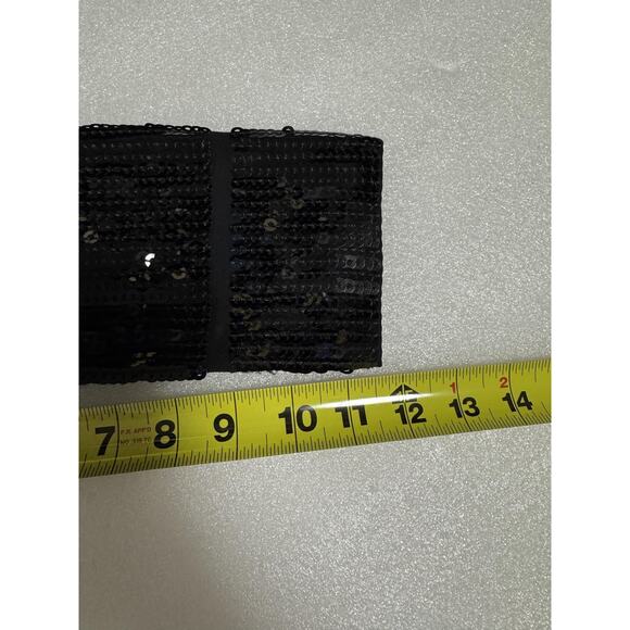 Theory Dress Womens Small Black Harmen Sequin Shift 3/4 Sleeve Mini Party - Picture 13 of 14